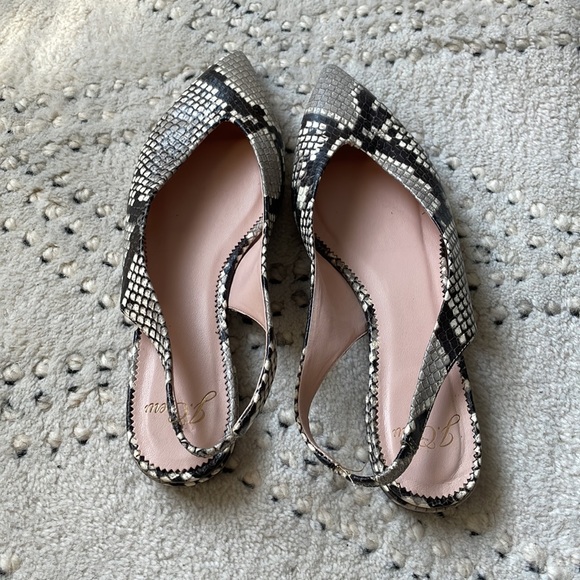 J.Crew Python Faux Snakeskin Printed Flat- size 6 - Picture 3 of 6